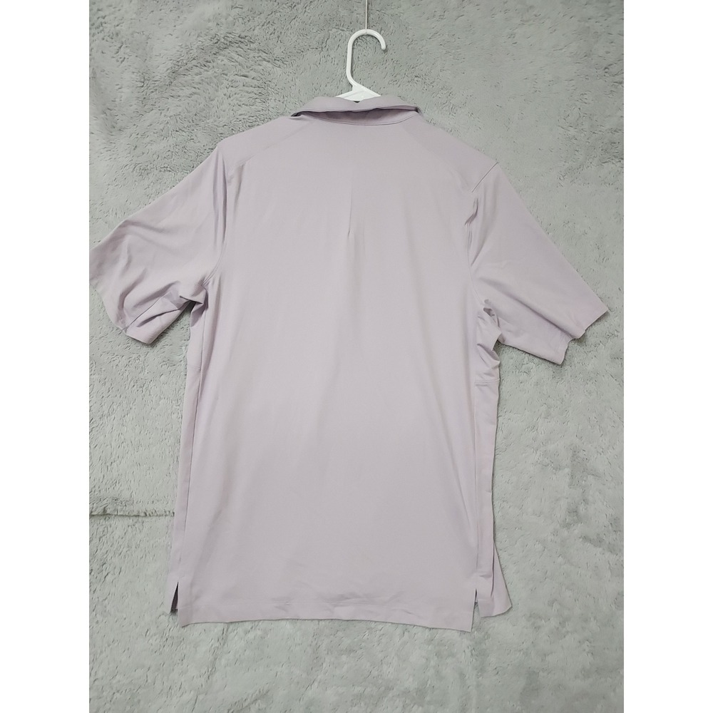 Lululemon Logo Sport Polo Shirt Mens XS Short Sleeve Athletic Purple Preppy - Picture 6 of 9